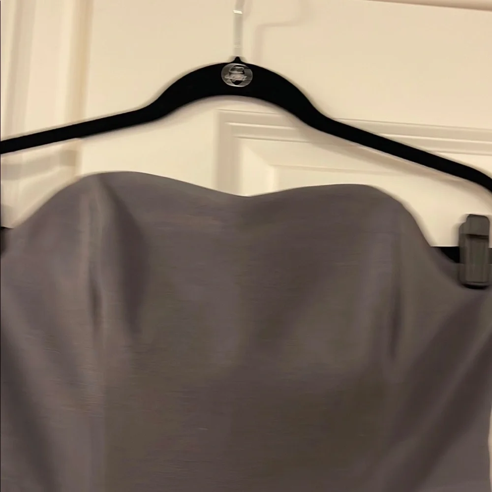 Vintage Kenzie Grey Strapless Sheath Dress - Picture 3 of 12